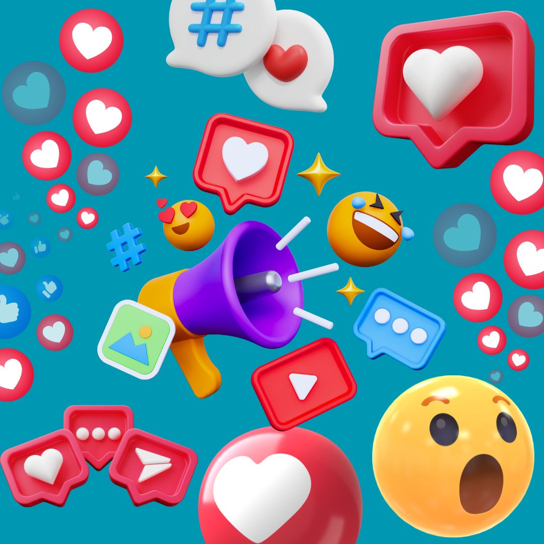 Dynamic 50+ 3D Social Media Reaction Icons Pack 3 3D Social Media Reaction Icons Pack