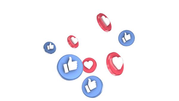 3D Social Media Reaction Icons Pack
