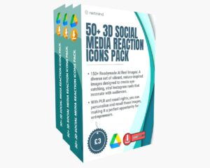 50+ 3D Social Media Reaction Icons Pack