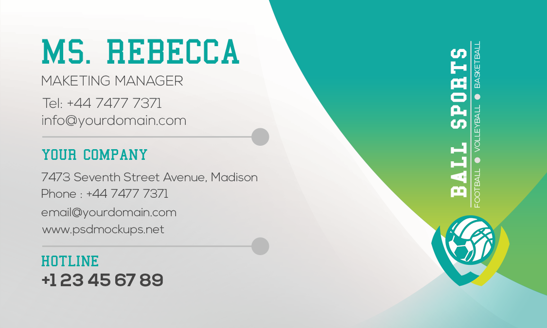 Striking 100+ Business Card Template Designs 3 Business Card Sport